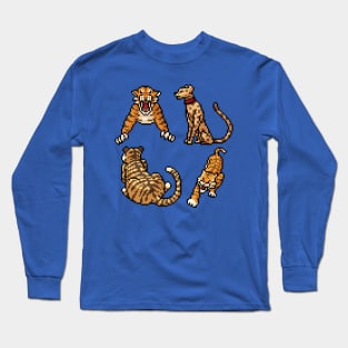 Pixel Jungle Tiger Long Sleeve T-Shirt